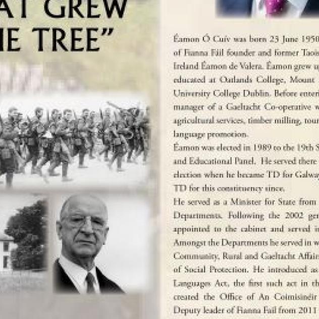 Suck Valley Way News Eamon De Eamon De Valera - A Personal Perspective - Thursday next February 21st, at 8.30pm, the Winter Lecture Series, ‘The Seeds That Grew the Tree’, will resume at Screene’s of Guilka, Menlough,  - A Personal Perspective